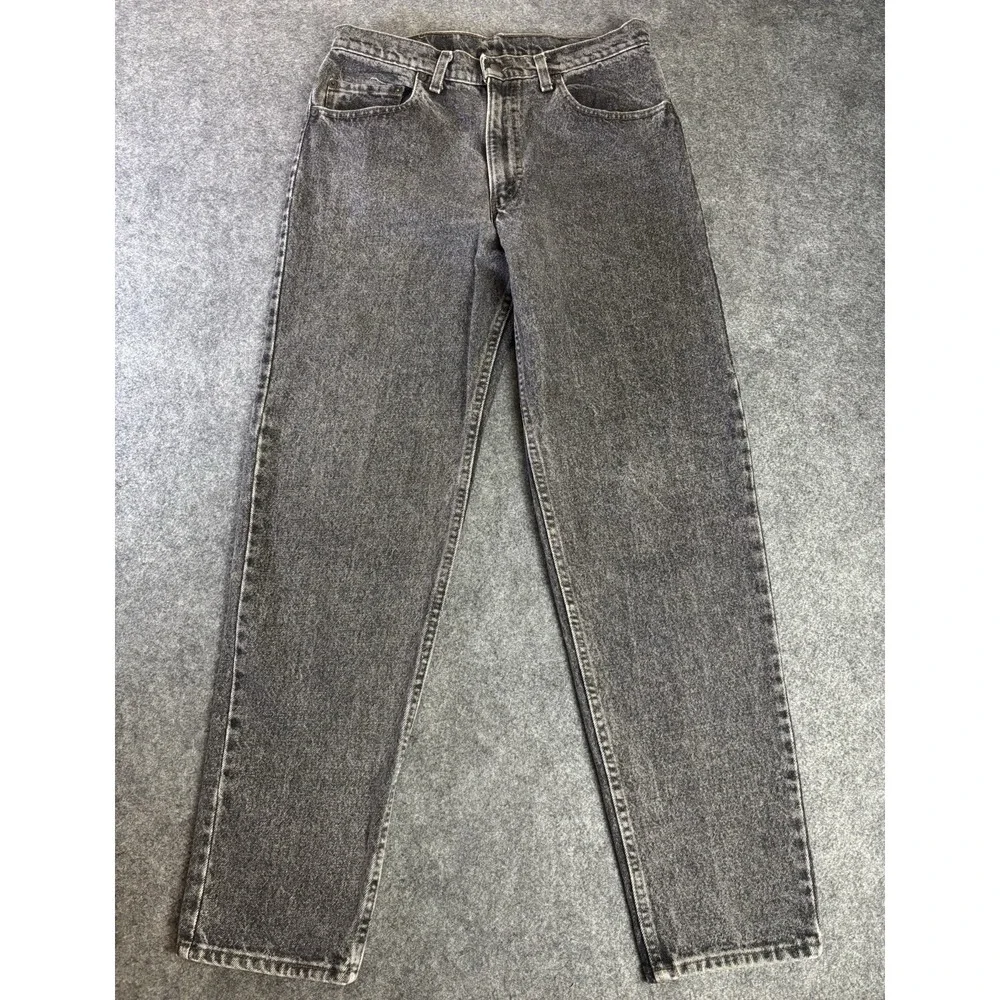 Levi's 550 Relaxed Fit Black Wash Jeans Men's 33x32 Faded Vintage Style